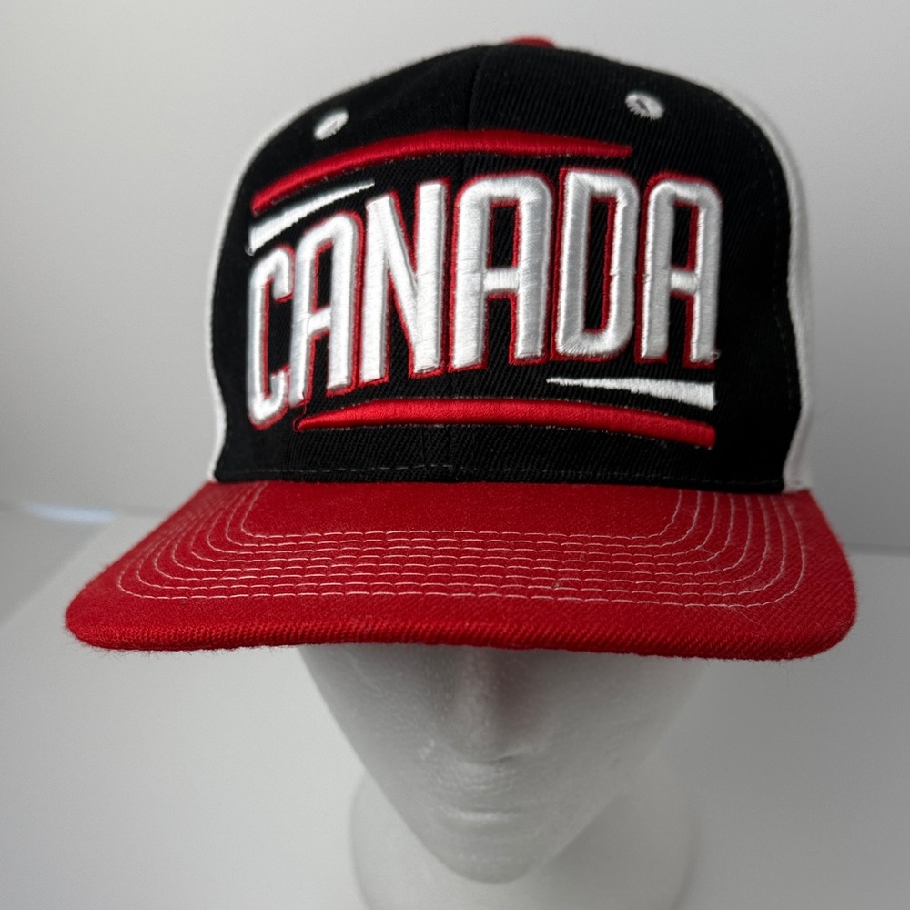 Black and Red Canada Cap